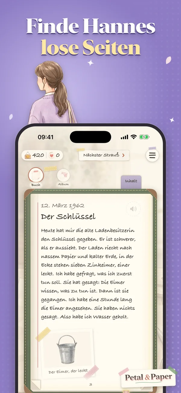 Finde Hannes lose Seiten